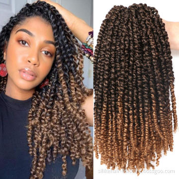 Pre-twisted Passion Twist Hair 12 18Inch Pre-looped Passion Twist Crochet Braids Synthetic Hair Extension crochet hair  Braiding